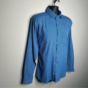 Mayur Blue Plaid Button Down Shirt